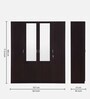 Allen 4 Door Wardrobe in Wenge Finish with Mirror