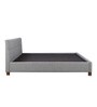 Allen King Size Upholstered Bed in Grey Colour