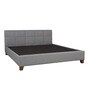 Allen King Size Upholstered Bed in Grey Colour