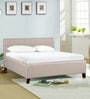 Allen King Size Upholstered Bed in Taupe Colour
