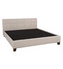 Allen King Size Upholstered Bed in Taupe Colour