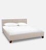 Allen King Size Upholstered Bed in Taupe Colour