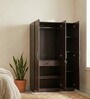 Allen Plus 3 Door Wardrobe In Walnut Finish
