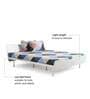Allen Queen Size Bed in White Finish