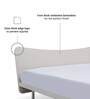Allen Queen Size Bed in White Finish