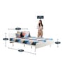 Allen Queen Size Bed in White Finish