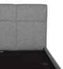Allen Queen Size Upholstered Bed with Storage in Grey Colour