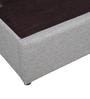Allen Queen Size Upholstered Bed with Storage in Grey Colour