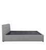 Allen Queen Size Upholstered Bed with Storage in Grey Colour