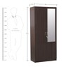 Allen 2 Door Wardrobe in Walnut Finish