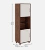 Allie TV Unit In Columbian Walnut & Pumic Grey Colour