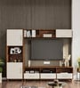 Allie TV Unit In Columbian Walnut & Pumic Grey Colour