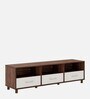 Allie TV Unit In Columbian Walnut & Pumic Grey Colour