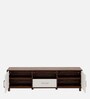 Allie TV Console In Columbian Walnut & Pumic Grey Colour