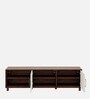 Allie TV Console In Columbian Walnut & Pumic Grey Colour