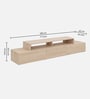 Allie TV Unit in Light Oak Finish With Open Shelves Allie TV Unit in Light Oak Finish With Open Shelves