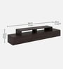 Allie TV Unit in Wenge Finish With Shelves Storage