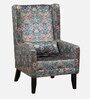 Allium Fabric Wing Chair in Multicolour