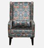 Allium Fabric Wing Chair in Multicolour