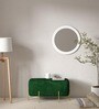 Allucio Velvet Bench In Green Colour