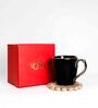 Allure 220 ml Black Porcelain Coffee Mug