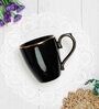 Allure 220 ml Black Porcelain Coffee Mug
