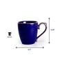 Allure 220 ml Blue Porcelain Coffee Mug