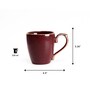 Allure 220 ml Rosewood Porcelain Coffee Mug