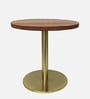 Ally Metal End Table In Brown Colour