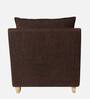 Alma Fabric Full Back Lounge Chair In Chestnut Brown Colour
