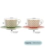 Almaaz Premium Tea Cup and Saucer Set of 2