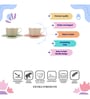 Almaaz Premium Tea Cup and Saucer Set of 2