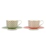 Almaaz Premium Tea Cup and Saucer Set of 2