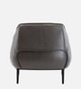 Almeda Leatherette Slipper Chair In Grey Colour