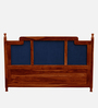 Almer Sheesham Wood Queen Size Bed in Scratch Resistant Honey Oak Finish With Box Storage