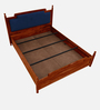 Almer Sheesham Wood Queen Size Bed in Scratch Resistant Honey Oak Finish With Box Storage