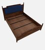 Almer Sheesham Wood Queen Size Bed in Scratch Resistant Provincial Teak Finish With Box Storage