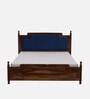 Almer Sheesham Wood Queen Size Bed in Scratch Resistant Provincial Teak Finish With Box Storage