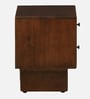 Almere Mango Wood Bedside Table In Tubbaq Finish With 2 Drawers