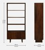 Almere Mango Wood Bookshelf In Tubbaq Finish
