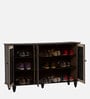 Almo 3 Door Shoe Cabinet in Fleton Oak Finish