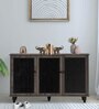 Almo 3 Door Shoe Cabinet in Fleton Oak Finish
