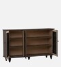 Almo 3 Door Shoe Cabinet in Fleton Oak Finish