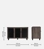 Almo 3 Door Shoe Cabinet in Fleton Oak Finish