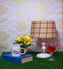 Almond And Black Taper Lampshade