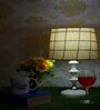 Almond And Black Taper Lampshade