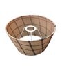 Almond And Black Taper Lampshade