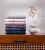 Almond Cream Bamboo and Cotton Solid 600 GSM Face Towels Pack of 4