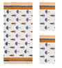 Almond Madhuban Floral Waffle Cotton 250 GSM Bath & Hand Towel Set