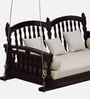Almora Solid Wood Swing In Dark Walnut Finish